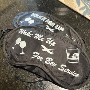 First Class Sleeping Mask (Blk w/ White Font II)